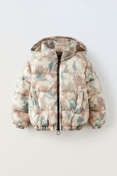 Стьобана куртка з капюшоном Zara 6-7 років