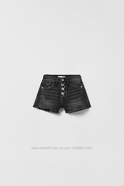 Чорні шорти бермуди zara 7 років 122 см