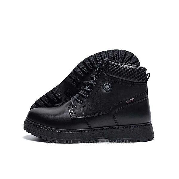 Мужские зимние кожаные ботинки Kristan Black 119 ч бот