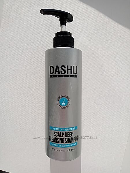 Dashu, daily, шампунь для глубокого очищения кожи головы, 428 мл из 500 мл
