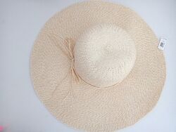 GAP Шляпа от солнца Tie Straw Hat pale beige S/M