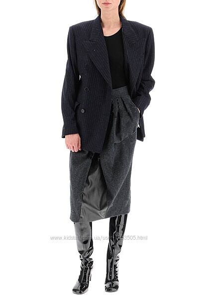 Трендовый шерстяной пиджак в мужском стиле