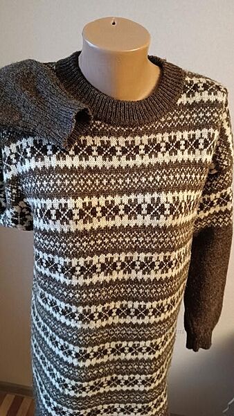 Шикарный винтажный шерстяной свитер black sheep англия