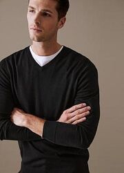 Тонкий пуловер из 100 шерсти мериноса JJB Benson Швейцария