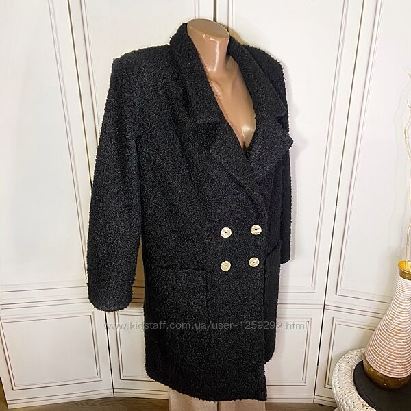 Пальто тэдди оверсайз р.48