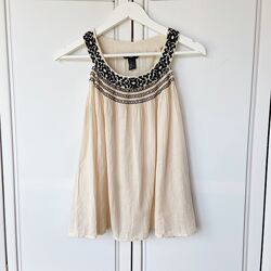 Легкий топ с вышивкой H&M, р.36