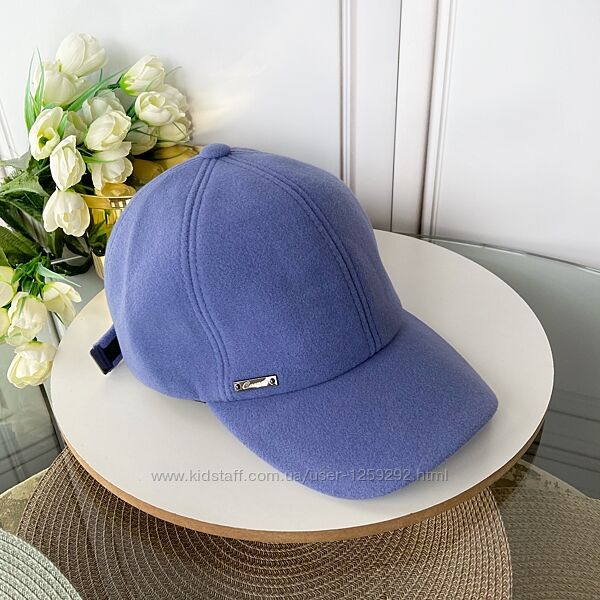 Бейсболка синяя кашемир