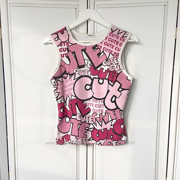 футболка Moto, мультяшный принт, р. M/L