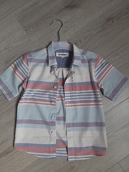 Стильна сорочка з коротким рукавом 7-8 років ben sherman