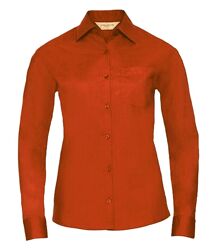 Ladies LS Poplin Shirt Russell Collection