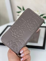 Шкіряний гаманець на молнії 2 кольори