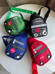 Дитяча сумка через плече, сумка бананка, сумка слінг машинка