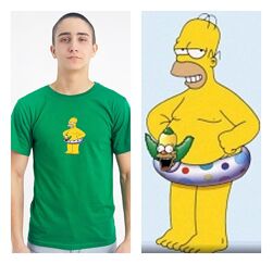 Футболка летняя мужская женская Гомер Симпсон Gomer Simpson