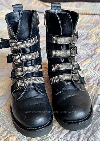Зимние кожаные ботинки, полусапоги, сапоги 37 р. Стелька 23 см