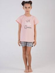 Пижама летняя для девочки подростка футболка шорты Vienetta. Турция. Выбор.