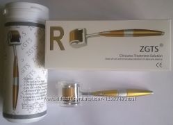 2. 0мм ZGTS Gold Мезороллер позолоченные титановые иглы в футляре