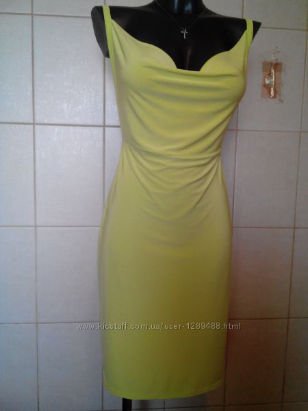 откровенное гламурное лаймовое платье от Missguided