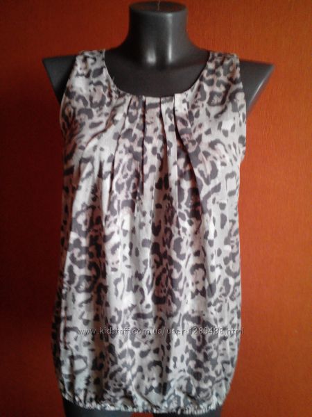 Красивая легкая блуза в леопардовый принт