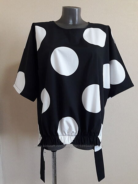 Шикарная, элегантная, статусная, нарядная котоновая блуза Stella Milani, Италия