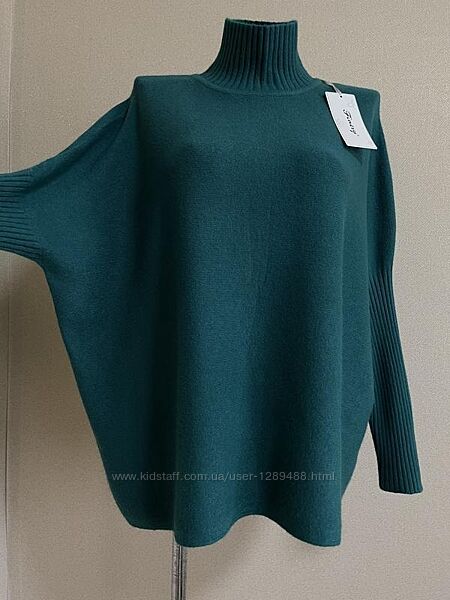 Крутой, модный, элегантный статусный свитер-балахон, разлетайка, оверсайз