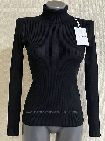 Стильный, трендовый, базовый гольф в рубчик, люкс качество