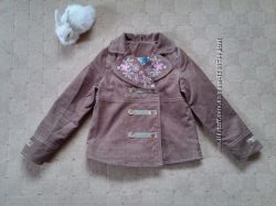 Легкая вельветовая курточка 4-5 лет