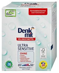 Безфосфатний дитячий порошок DenkMit Ultra Sensitive 20 прань