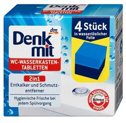 Таблетки в бачок унітазу Denkmit WC-Wasserkasten-Tabletten 4 шт