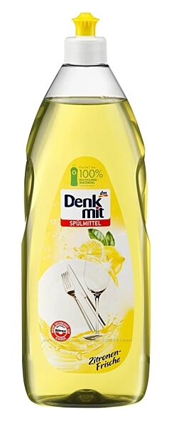 Засіб для миття посуду Denkmit Splmittel Zitronen-Frische, 1000 мл