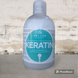 Шампунь з кератином та молочним протеїном Kallos Keratin 1000 ml