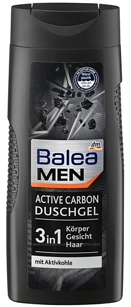 Гель для душа Balea Men Active Carbon 3in1, 300 ml