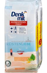 Вологі серветки чистячі denkmit allzwecktucher Kustenliebe 2x50 шт