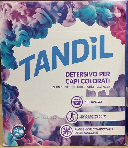 Пральний порошок Tandil Ultra Color, 3.75 кг 50 прань ІТАЛІЯ