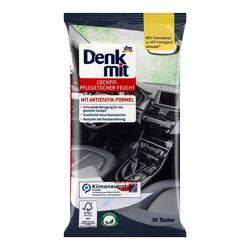 Вологі серветки для догляду за салоном автомобіля Denkmit Німеччина 20 шт
