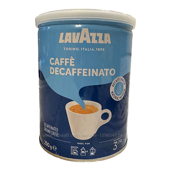 Кава мелена Lavazza Decaffeinato ж&92б 250г