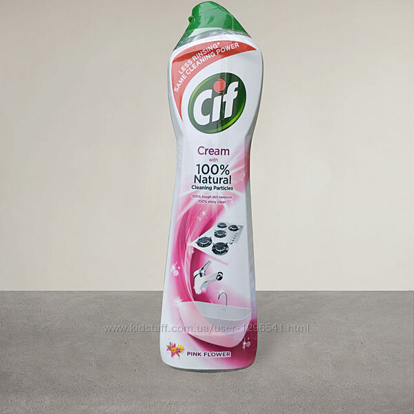 Засіб для чищення Cif Cream  Pink Flower для ванни та кухні 500 мл
