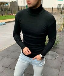  Гольф однотонний чоловічий на фліс