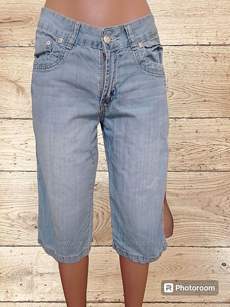 Мужские джинсовые тоненькие бриджи. vigoocc