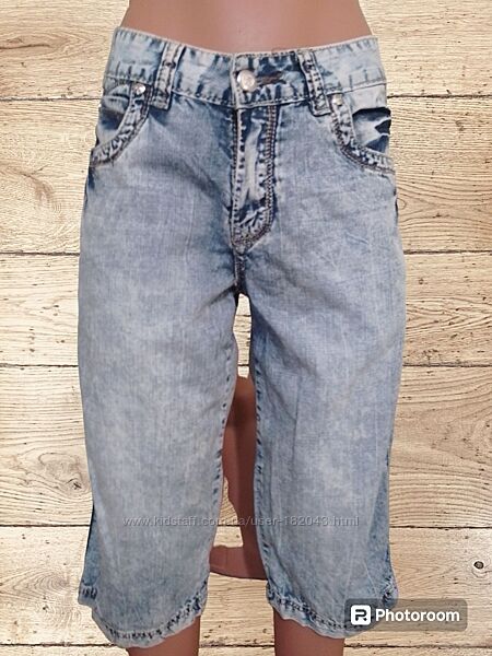 Мужские джинсовые тоненькие бриджи. vigoocc