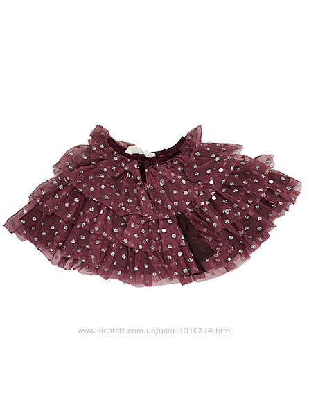 Оригинальная юбка-пачка  с блестками от бренда H&M разм. 98-104