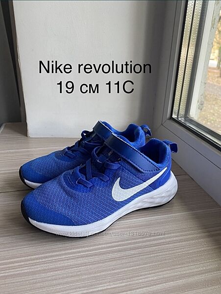 Nike revolution 6 кросівки літні бігові 18см 11C