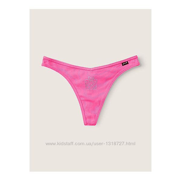 бавовняні трусики стрінги  від Victorias Secret pink оригінал