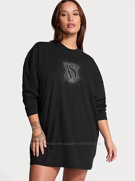 бавовняна ночнушка  Victorias Secret зі стразами оригінал