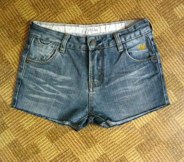 джинсовые шорты, шортики Fat Face на девочку - возраст 9-10-11лет