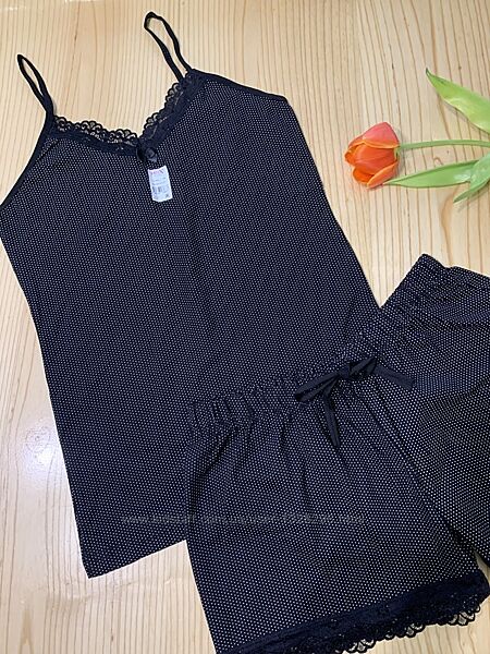 Жіноча піжама з мереживом, асортимент / Женская пижама кружевная