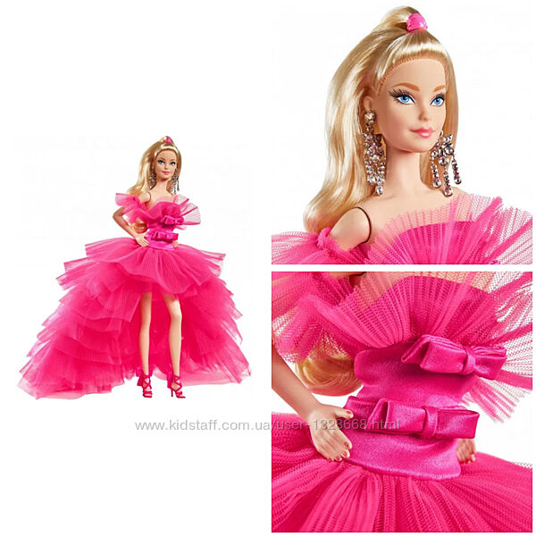 Колекційна лялька barbie рожева колекція gtj76