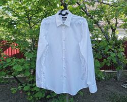 Хлопковая белая рубашка HUGO BOSS XL Оригинал