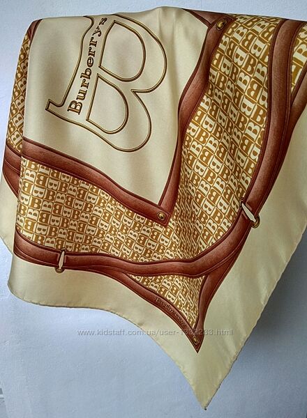 Коллекционый шелковый платок Burberrys, Burberry оригинал