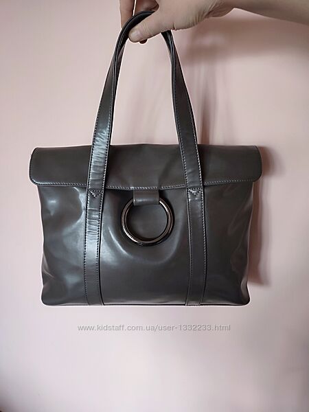 Натуральна шкіряна сумка від французького преміум бренда Sequoia оригінал