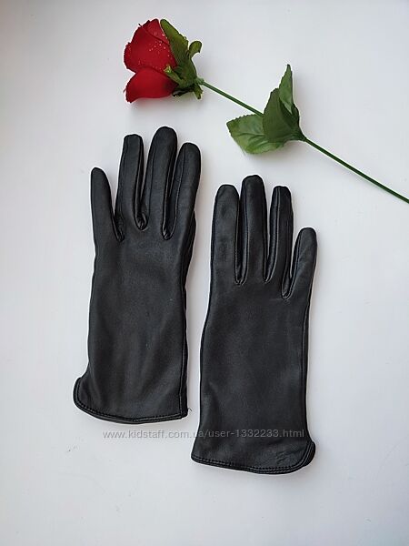 Стильні класичні шкіряні перчатки H&M Швеція